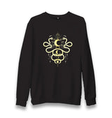 Snake And Moon Unisex Black Sweatshirt - Premium  from W.E.N.S. WIND - Just 10990! Shop now at W.E.N.S. WIND