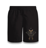 Butterfly And Moon Black Shorts - Premium  from W.E.N.S. WIND - Just 7990! Shop now at W.E.N.S. WIND