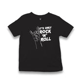 Its Rock N Roll Kid's Black T-shirt - Premium  from W.E.N.S. WIND - Just 5990! Shop now at W.E.N.S. WIND