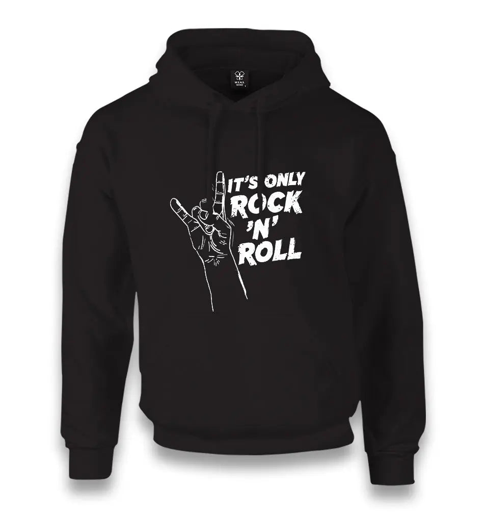 Its Rock N Roll Unisex Black Hoodie - Premium  from W.E.N.S. WIND - Just 11990! Shop now at W.E.N.S. WIND