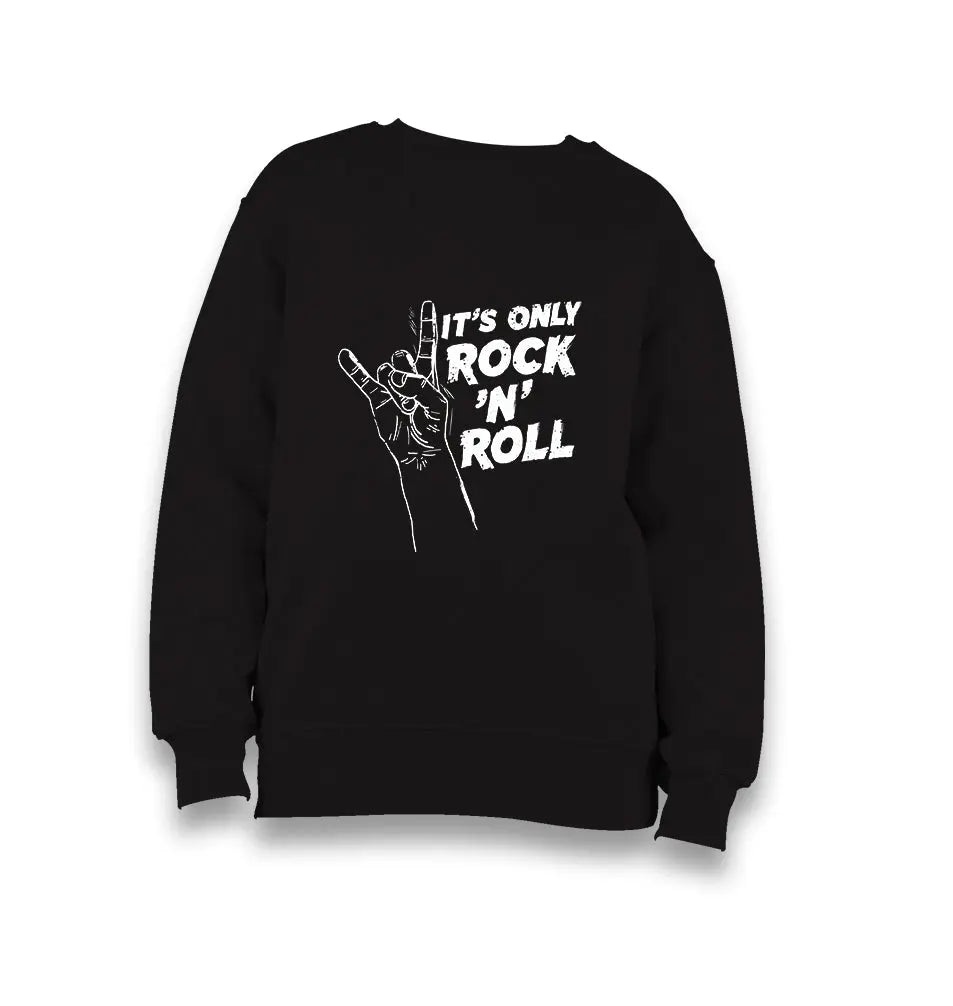 Its Rock N Roll Kid's Black Sweatshirt - Premium  from W.E.N.S. WIND - Just 7990! Shop now at W.E.N.S. WIND