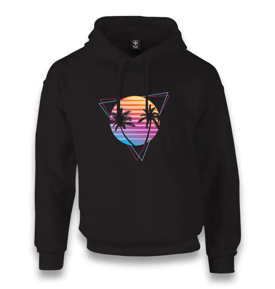 Summer Night Lights Unisex Black Hoodie - Premium  from W.E.N.S. WIND - Just 11990! Shop now at W.E.N.S. WIND