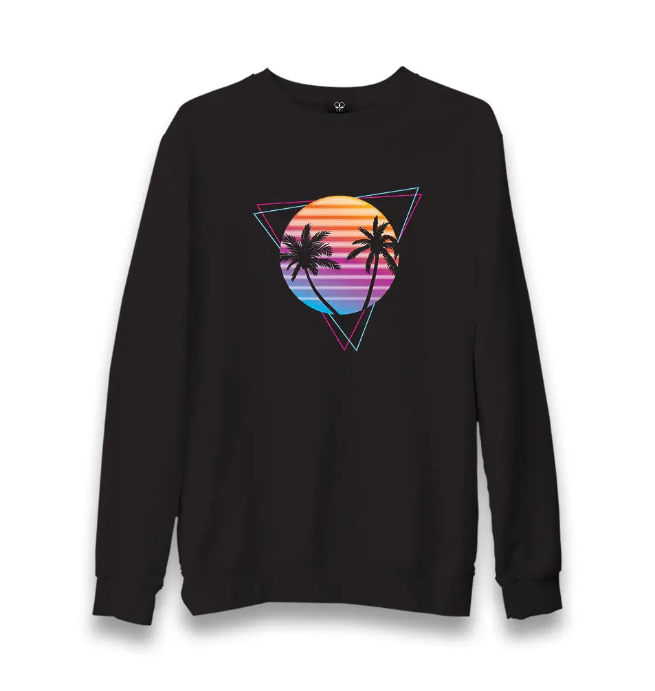 Summer Night Lights Unisex Black Sweatshirt - Premium  from W.E.N.S. WIND - Just 10990! Shop now at W.E.N.S. WIND