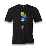 Baloon Planets - Astronaut Men's Black Tshirt - Premium  from W.E.N.S. WIND - Just 6490! Shop now at W.E.N.S. WIND