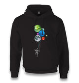 Baloon Planets - Astronaut Unisex Black Hoodie - Premium  from W.E.N.S. WIND - Just 11990! Shop now at W.E.N.S. WIND