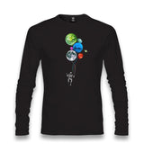 Baloon Planets - Astronaut Unisex Black Longsleeve - Premium  from W.E.N.S. WIND - Just 7990! Shop now at W.E.N.S. WIND