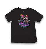 Owl Yeah Kid's Black T-shirt - Premium  from W.E.N.S. WIND - Just 5990! Shop now at W.E.N.S. WIND