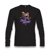 Owl Yeah Unisex Black Longsleeve - Premium  from W.E.N.S. WIND - Just 7990! Shop now at W.E.N.S. WIND