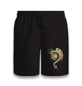 Dragon And Moon Black Shorts - Premium  from W.E.N.S. WIND - Just 7990! Shop now at W.E.N.S. WIND