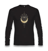 Geometric - Moon And Stars Unisex Black Longsleeve - Premium  from W.E.N.S. WIND - Just 7990! Shop now at W.E.N.S. WIND