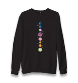 Planets Stars Unisex Black Sweatshirt - Premium  from W.E.N.S. WIND - Just 10990! Shop now at W.E.N.S. WIND