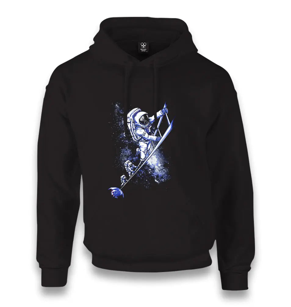 Ladder To The Moon - Astronauts Unisex Black Hoodie - Premium  from W.E.N.S. WIND - Just 11990! Shop now at W.E.N.S. WIND