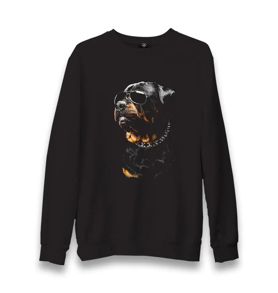 Rottweiler - Cool Unisex Black Sweatshirt - Premium  from W.E.N.S. WIND - Just 10990! Shop now at W.E.N.S. WIND