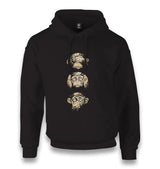 Three Monkeys - See No Evil, Hear No Evil, Speak No Evil Unisex Black Hoodie - Premium  from W.E.N.S. WIND - Just 11990! Shop now at W.E.N.S. WIND