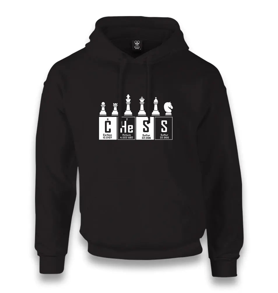 Chess - Elements Unisex Black Hoodie - Premium  from W.E.N.S. WIND - Just 11990! Shop now at W.E.N.S. WIND