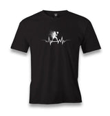 Tennis- Heartbeat Men's Black Tshirt - Premium  from W.E.N.S. WIND - Just 6490! Shop now at W.E.N.S. WIND