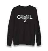 Tennis - Cool Unisex Black Sweatshirt - Premium  from W.E.N.S. WIND - Just 10990! Shop now at W.E.N.S. WIND