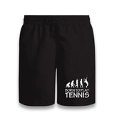 Tennis - Born To Play Black Shorts - Premium  from W.E.N.S. WIND - Just 7990! Shop now at W.E.N.S. WIND