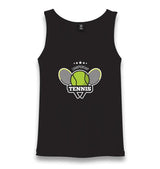 Tennis Championship Unisex Black Tank Top - Premium  from W.E.N.S. WIND - Just 6490! Shop now at W.E.N.S. WIND