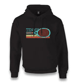 Tennis - Racket Horizontal Unisex Black Hoodie - Premium  from W.E.N.S. WIND - Just 11990! Shop now at W.E.N.S. WIND