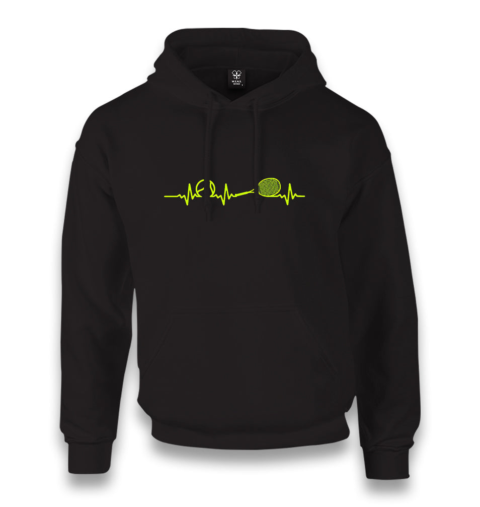 Tennis - Heartbeat II Unisex Black Hoodie - Premium  from W.E.N.S. WIND - Just 11990! Shop now at W.E.N.S. WIND