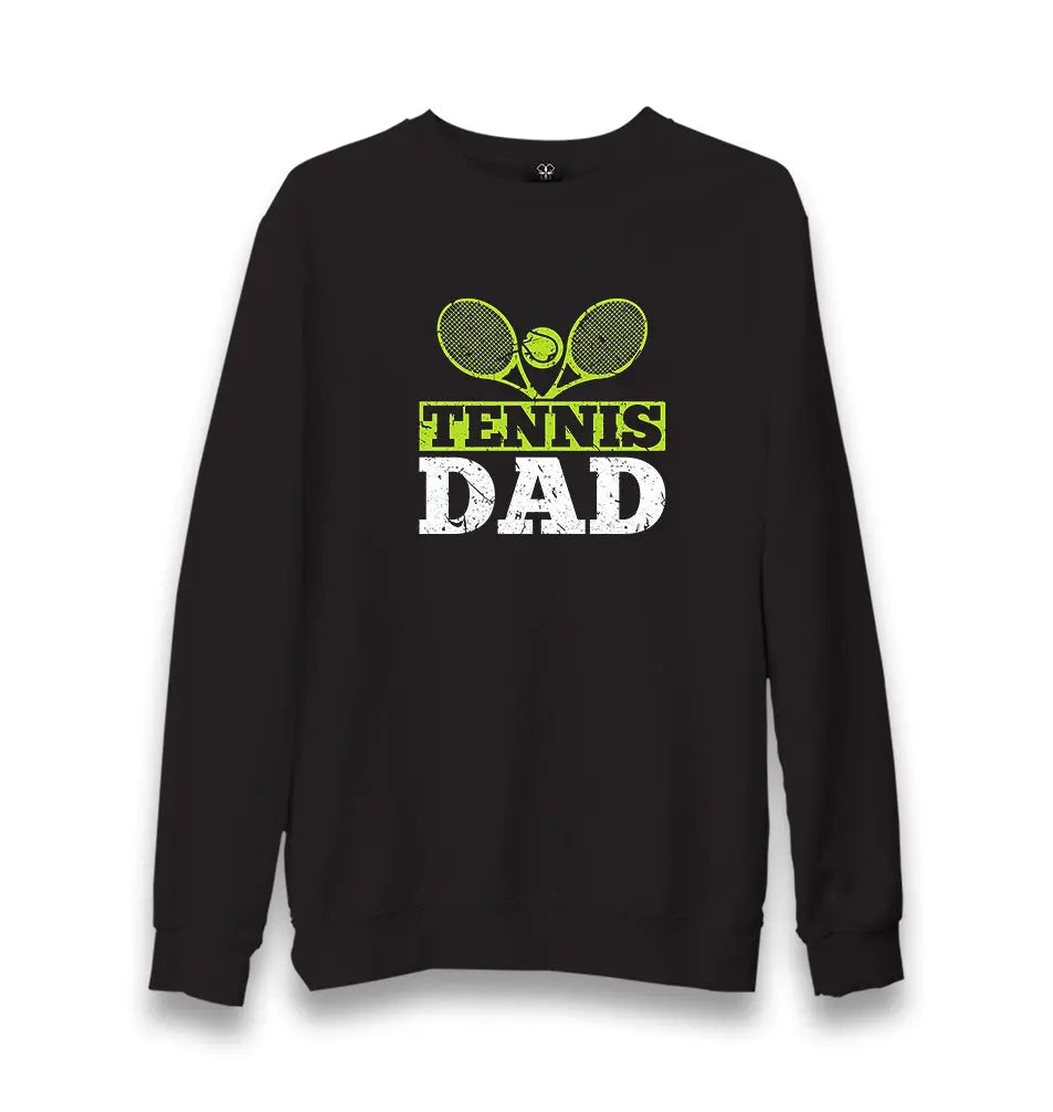 Tennis - Dad Unisex Black Sweatshirt - Premium  from W.E.N.S. WIND - Just 10990! Shop now at W.E.N.S. WIND