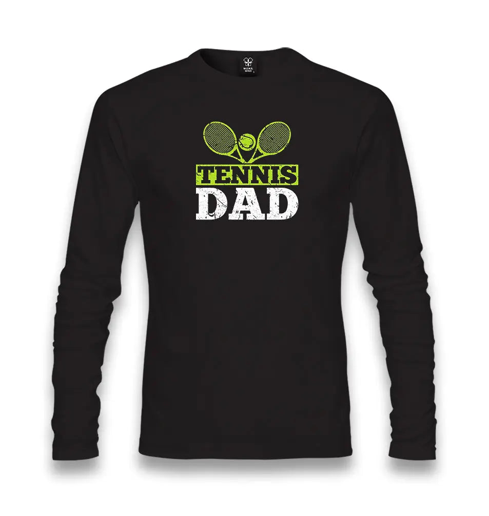 Tennis - Dad Unisex Black Longsleeve - Premium  from W.E.N.S. WIND - Just 7990! Shop now at W.E.N.S. WIND