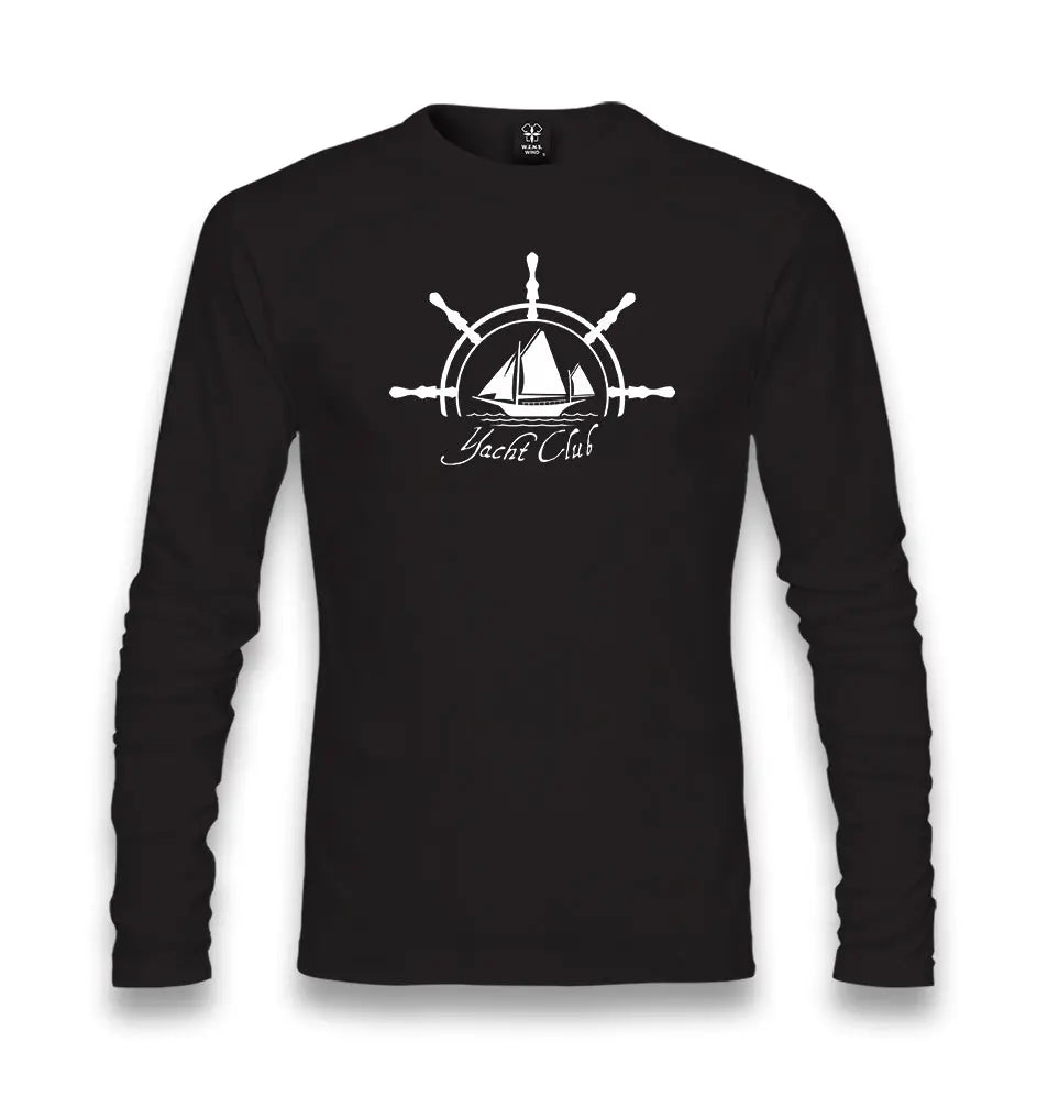 Yacht Club Unisex Black Longsleeve - Premium  from W.E.N.S. WIND - Just 7990! Shop now at W.E.N.S. WIND