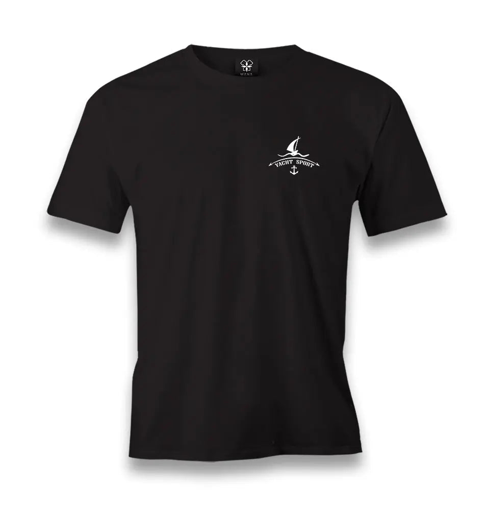 Yacht Club - Yacht Sport Men's Black Tshirt - Premium  from W.E.N.S. WIND - Just 6490! Shop now at W.E.N.S. WIND