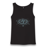 Compass Black Unisex Black Tank Top - Premium  from W.E.N.S. WIND - Just 6490! Shop now at W.E.N.S. WIND