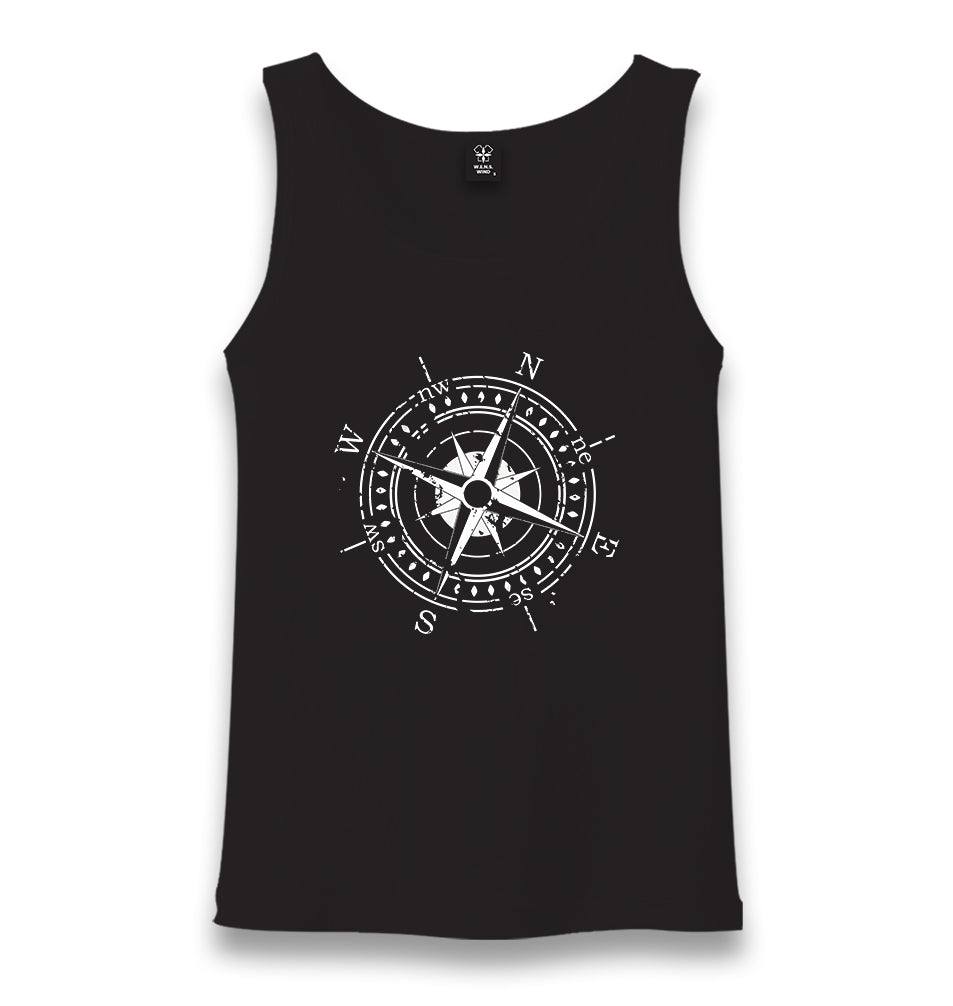 Compass II Unisex Black Tank Top - Premium  from W.E.N.S. WIND - Just 6490! Shop now at W.E.N.S. WIND