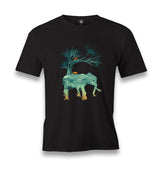 Nature Adventure Camp Elephant Men's Black Tshirt - Premium  from W.E.N.S. WIND - Just 6490! Shop now at W.E.N.S. WIND