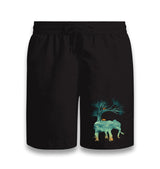 Nature Adventure Camp Elephant Black Shorts - Premium  from W.E.N.S. WIND - Just 7990! Shop now at W.E.N.S. WIND