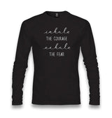 Yoga - Exhale The Fear Unisex Black Longsleeve - Premium  from W.E.N.S. WIND - Just 7990! Shop now at W.E.N.S. WIND