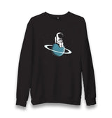 Alone On The Saturn Unisex Black Sweatshirt - Premium  from W.E.N.S. WIND - Just 10990! Shop now at W.E.N.S. WIND