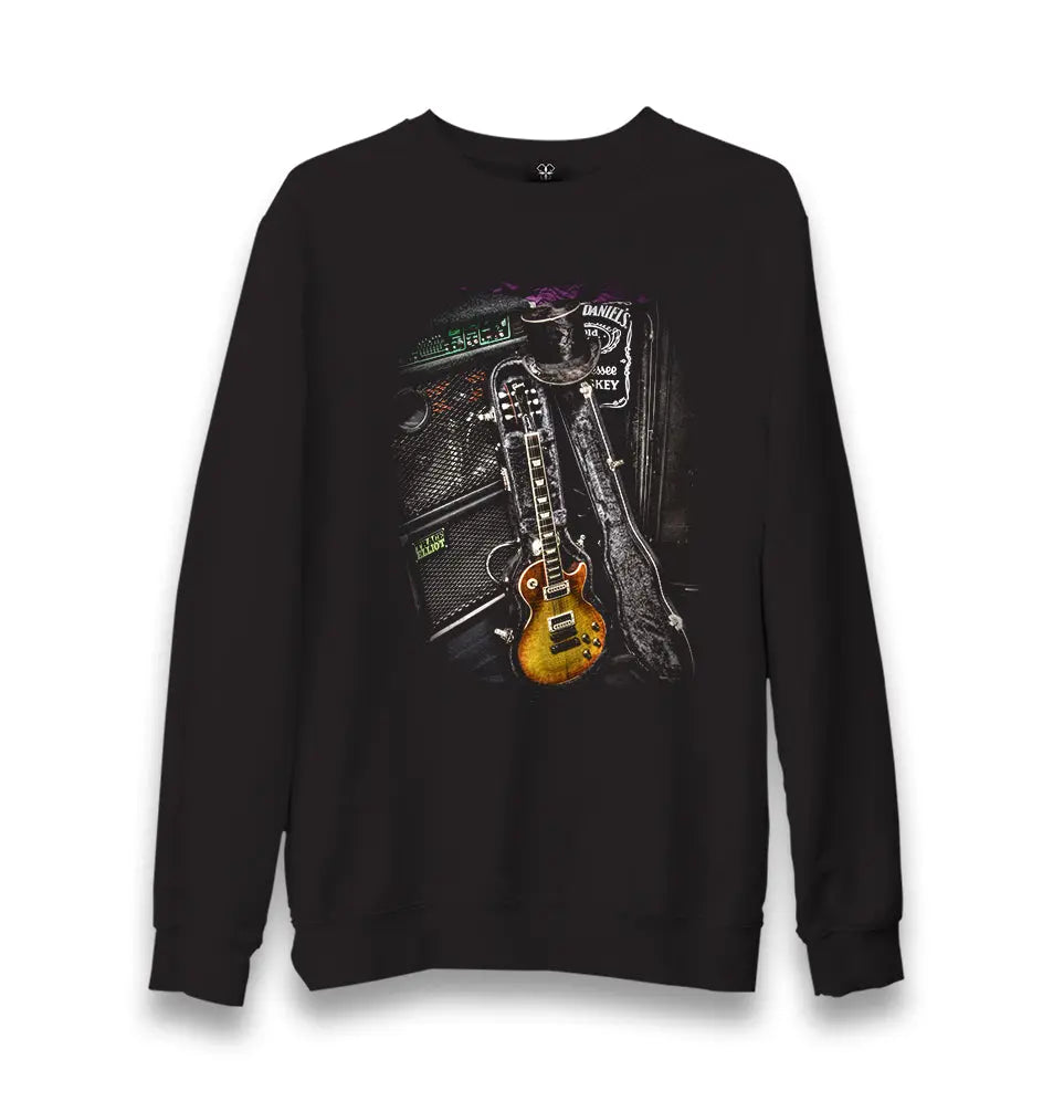 Music - Guitar Unisex Black Sweatshirt - Premium  from W.E.N.S. WIND - Just 10990! Shop now at W.E.N.S. WIND