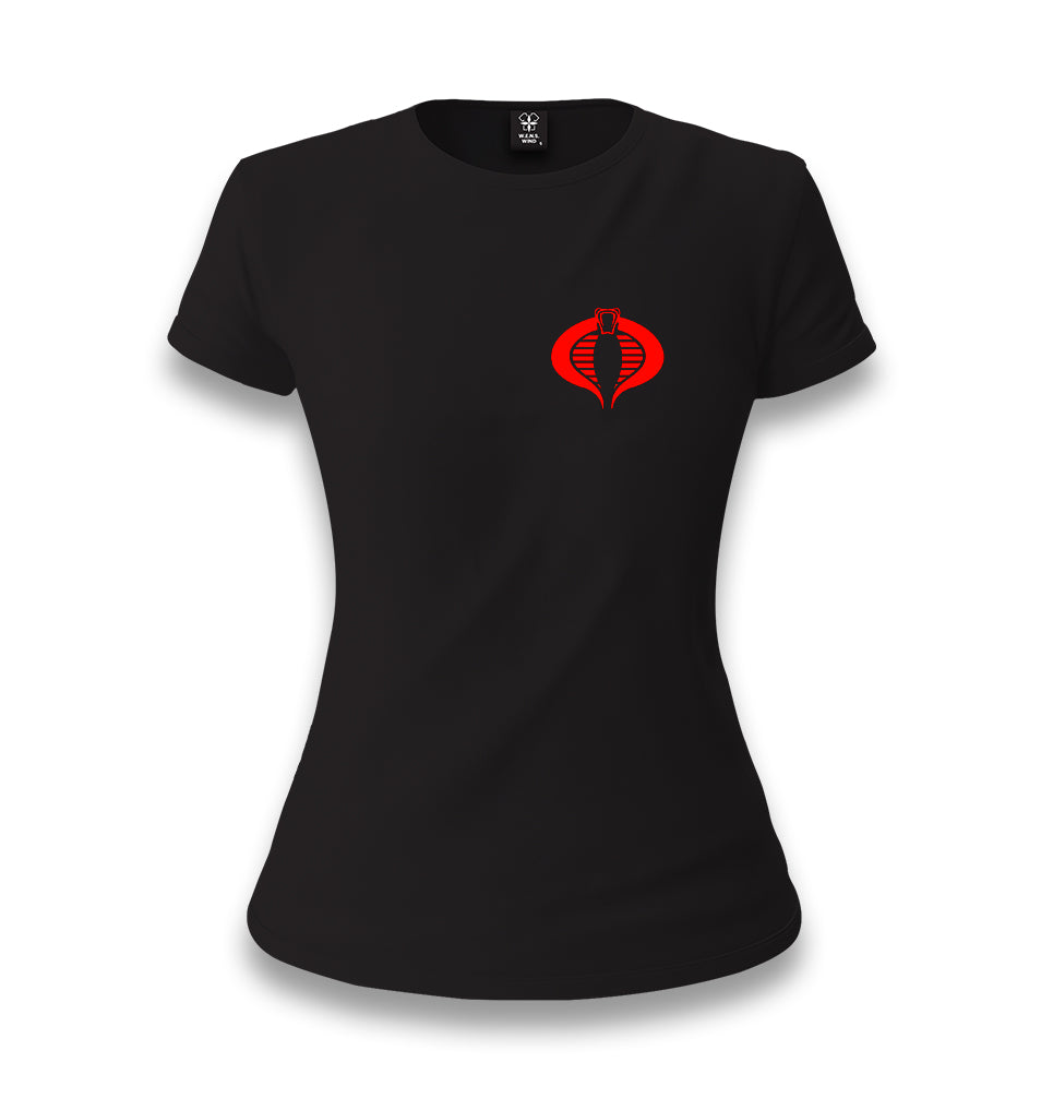 Cobra Logo Women's Black T-shirt - Premium  from W.E.N.S. WIND - Just 6490! Shop now at W.E.N.S. WIND