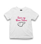 Shes My Best Friend 1 Kid's White Tshirt - Premium  from W.E.N.S. WIND - Just 5990! Shop now at W.E.N.S. WIND