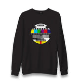 TV No Signal Unisex Black Sweatshirt - Premium  from W.E.N.S. WIND - Just 10990! Shop now at W.E.N.S. WIND