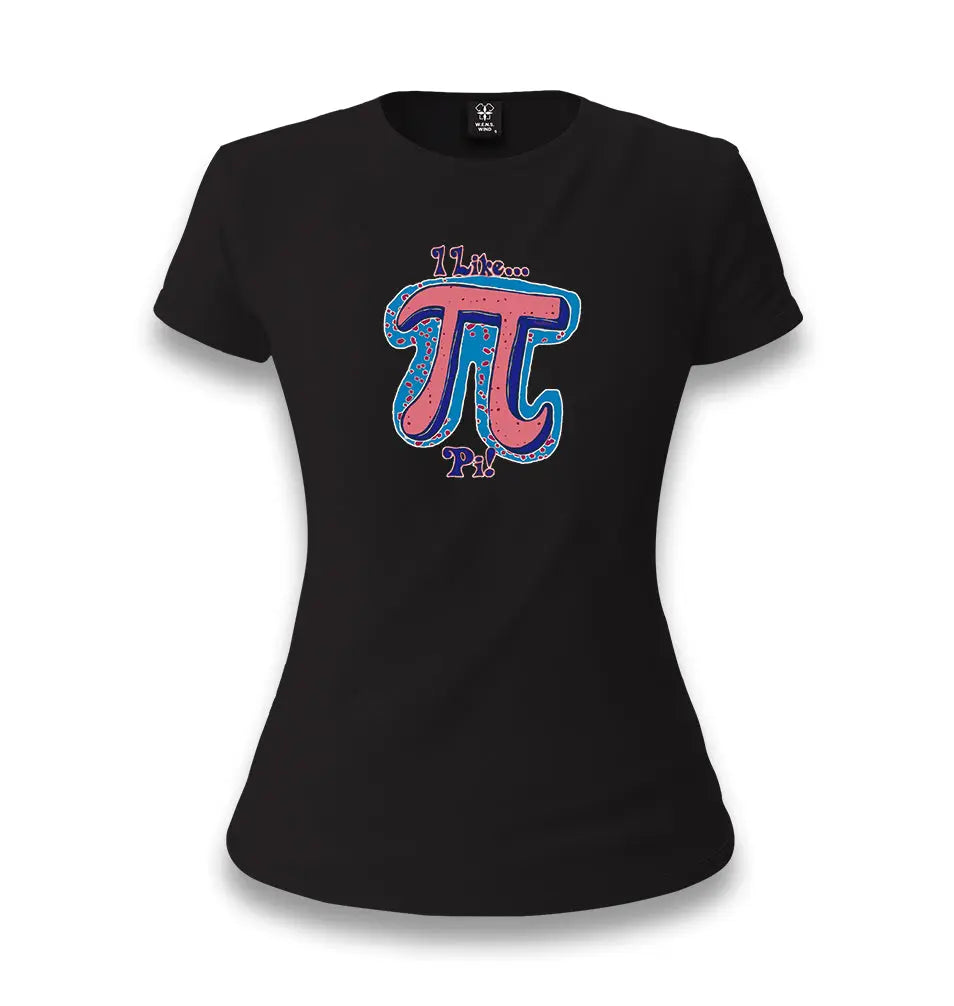 Mathematics - Pi I Like Women's Black T-shirt - Premium  from W.E.N.S. WIND - Just 6490! Shop now at W.E.N.S. WIND