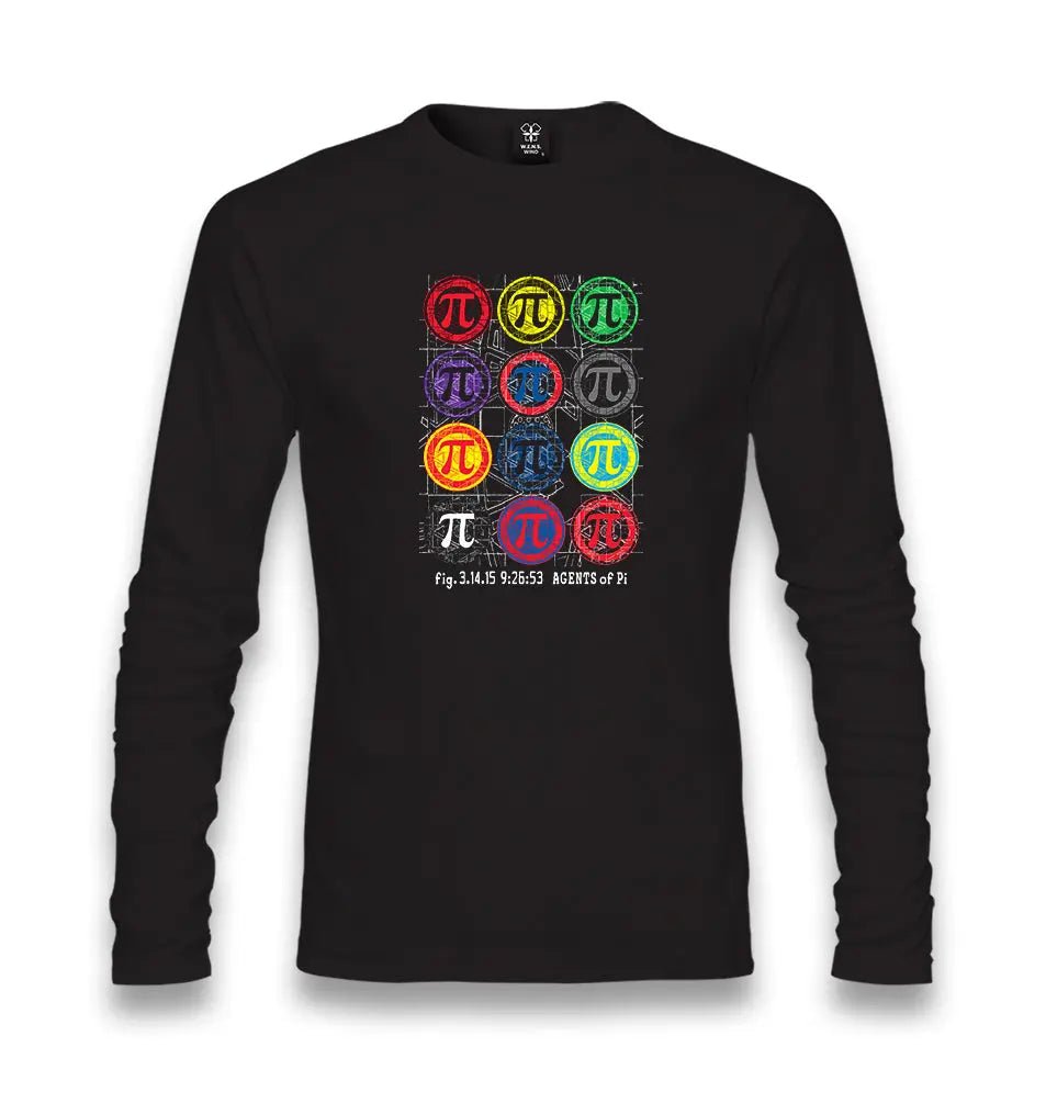 Mathematics - Pi Agents Unisex Black Longsleeve - Premium  from W.E.N.S. WIND - Just 7990! Shop now at W.E.N.S. WIND