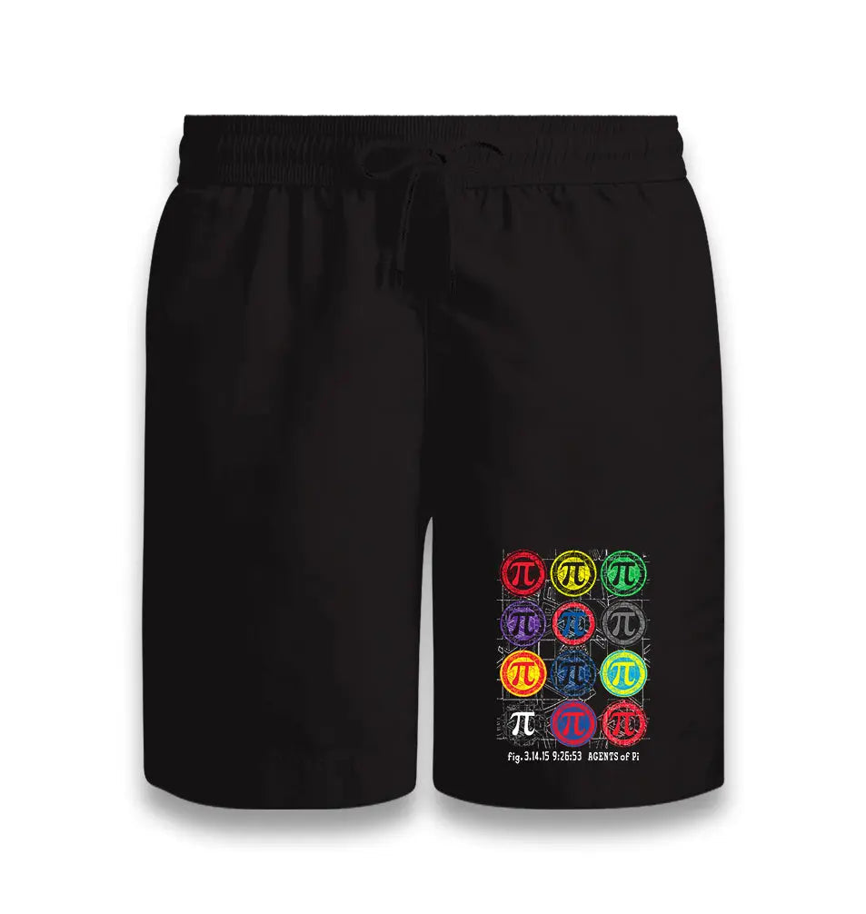 Mathematics - Pi Agents Black Shorts - Premium  from W.E.N.S. WIND - Just 7990! Shop now at W.E.N.S. WIND