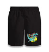 Dinosaur Running Back to School Black Shorts - Premium  from W.E.N.S. WIND - Just 7990! Shop now at W.E.N.S. WIND