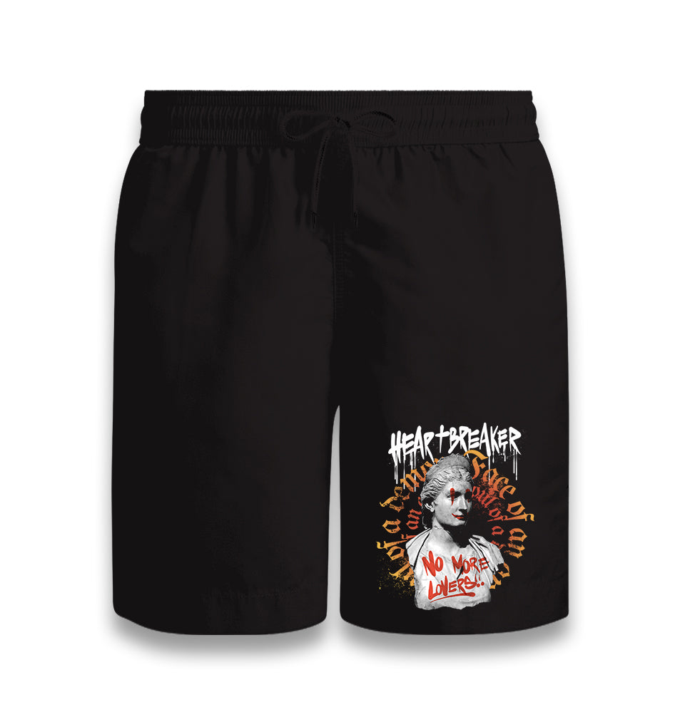 Heartbreaker Statue Black Shorts - Premium  from W.E.N.S. WIND - Just 7990! Shop now at W.E.N.S. WIND
