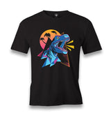 Dinosaur Roar Retro Men's Black Tshirt - Premium  from W.E.N.S. WIND - Just 6490! Shop now at W.E.N.S. WIND