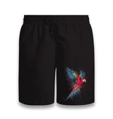 Parrot Splashing Colors Black Shorts - Premium  from W.E.N.S. WIND - Just 7990! Shop now at W.E.N.S. WIND