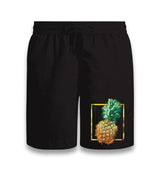 Pinapple Square Black Shorts - Premium  from W.E.N.S. WIND - Just 7990! Shop now at W.E.N.S. WIND