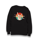 Drum Sticks Rock Sign Kid's Black Sweatshirt - Premium  from W.E.N.S. WIND - Just 7990! Shop now at W.E.N.S. WIND