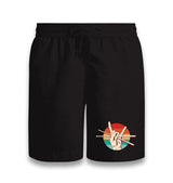 Drum Sticks Rock Sign Black Shorts - Premium  from W.E.N.S. WIND - Just 7990! Shop now at W.E.N.S. WIND