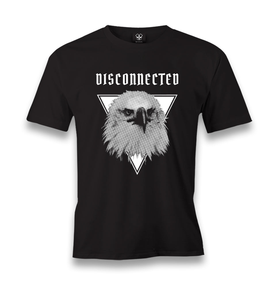 Eagle Disconnected Men's Black Tshirt - Premium  from W.E.N.S. WIND - Just 6490! Shop now at W.E.N.S. WIND